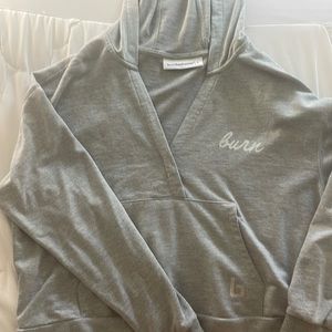 Burn boot camp light grey hoodie (thin hoodie)